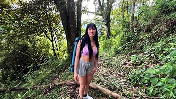Hot Latina Brunette Gets Horny In The Forest videos