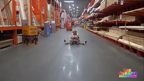 Clown gets dick sucked in The Home Depot videos