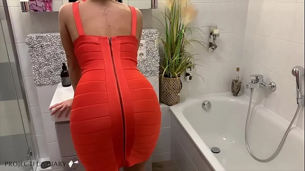 luxury girl in tight bodycon dress fucked several times - compilation videos