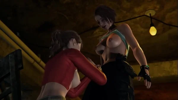 Futa Resident Evil - Claire Redfield gets creampied by Jill Valentine - 3D Porn videos