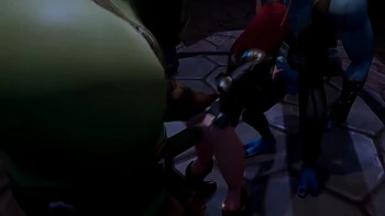 Elf double teamed by an Ork and a Troll videos