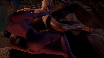 Night Elf Sucks Breton Dick in Skyrim - Skyrim - Warcraft Porn Parody videos
