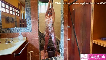 Girlfriend Bdsm Bondage Foam And Body Writing Humiliation videos