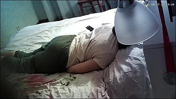 woman having fan and caught videos