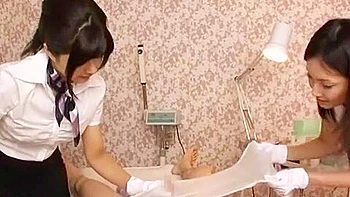 Amazing Japanese whore Meguru Kosaka, Kaho Kasumi, Sasa Handa in Incredible Handjob, Fetish JAV video videos