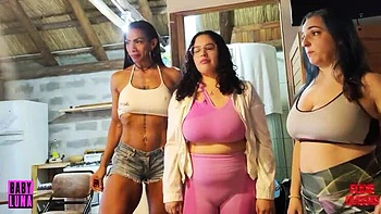 Amateur Latina Stepsister Orgy - Tied Up & Used By Babyluna939 & Tunoviaputita - Foursome Femdom Strap On Fuck Part 1 videos