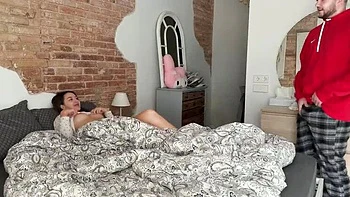 Step Sister Caught My Hard Dick and Flashed Her Big Tits - Homemade Creampie Sex videos