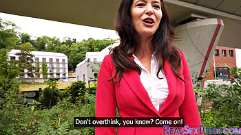 Classy cougar pounded in public videos