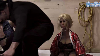 Camsoda - Bizarre rough sex trio with fake chick videos