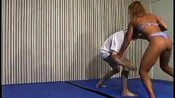 Vintage Mixed Wrestling: Licking, Xnxx  Fetish Porn videos