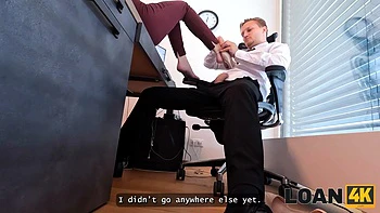 LOAN4K. Gorgeous and young whore Sirena Milano seduced a loan manager and fucked on the table: Porn videos