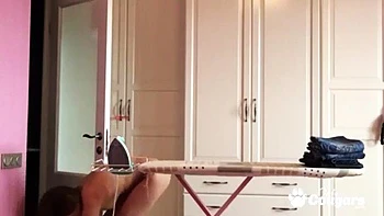 Evelina Darling  Does her chores totally naked: Amateur, Bongacams  Milf Porn videos