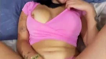 Latina in pink is fucked hard on bed: Big Tits, Big Ass  Blowjob Porn videos