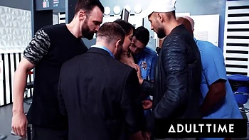 Whitney Wright Receives Massive Bukkake Facial During Accidental Airport Gangbang! videos