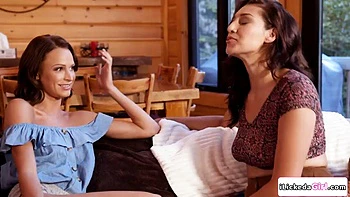 Lesbian convincing straight bff to let her lick her pussy videos