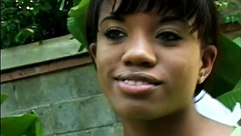 Sweet busty ebony teen tries a huge cock videos