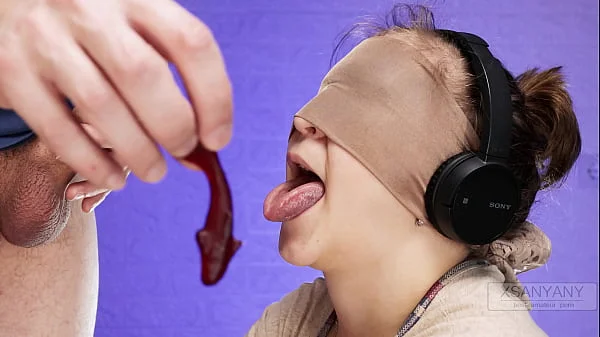 The game of taste ended in deception, my classmate put a dick in my mouth and finished! XSanyAny videos