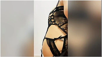 Japanese [amateur Individual Shooting] Standing Masturbation. I Feel It With A Gata Belt, High Heels And Erotic Lingerie videos