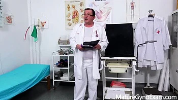 Alexa Bold Pink Pussy Exposed in Gyno Exam - Big Boob Blonde Chubby MILF videos