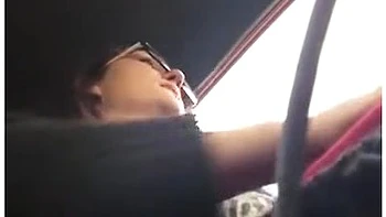Teen Flashes Tits While Driving videos