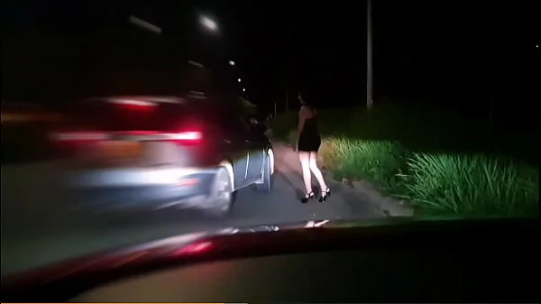 Martinasmith dress up as a whore and a stranger pays her for fucking into his car videos