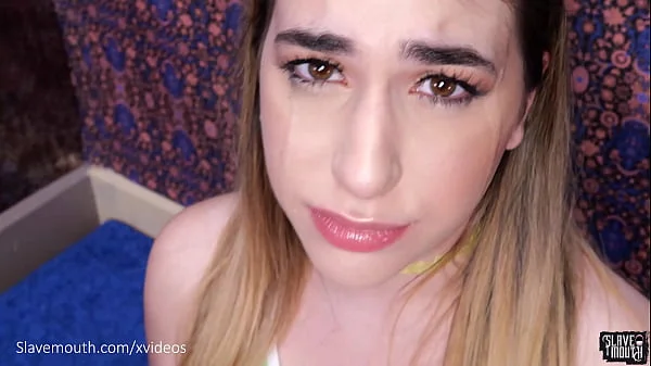 Big ass babe Lexi Grey gets the piss slapped out of her face over and over again before she is face fucked videos