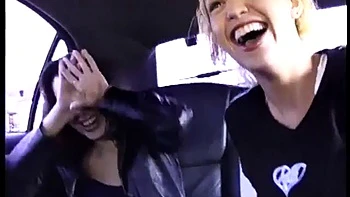 An amazing double blowjob in the car: Big Tits, Masturbation  Big Boobs Porn videos