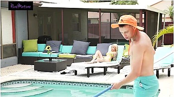 Lonely Milf Gets Horny For Her Pool Boys Cock - Mayara Lopez videos