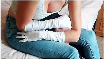 Hand Smother Domination In White Satin Gloves,while Slave Cumshots Over Mistresss Bare Feet! Hom! videos
