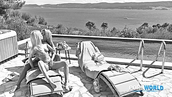 Tantalizing Tourists Chapter 2: Bi Blondes Candee Licious And Shalina Devine Initiate A DP Gangbang GP3198 videos