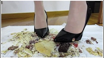 Food Destruction In High Heels videos