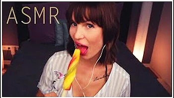 Asmr Amy Ice Licking Sucking Eating Mouth Sounds Whispering videos