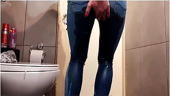 Compilation Of Wetting My Jeans And Pouring Out From My High Heels And Pants videos