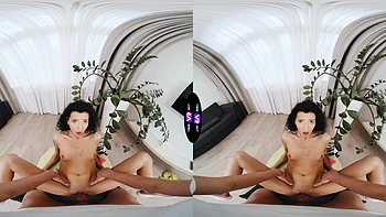 A sexy walk of a brunette teen with long hair in a mini dress videos