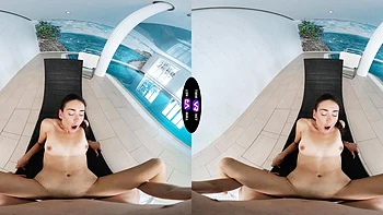 A nice couple has sex, with a beautiful brunette, Vixi Rafi, from ukraine. videos