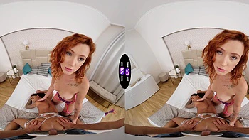 Redhead beauty Cherry Candle in a hot ffm threesome videos