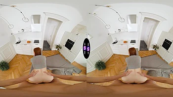 Pale teen with long hair rides cock in reverse cowgirl pov videos