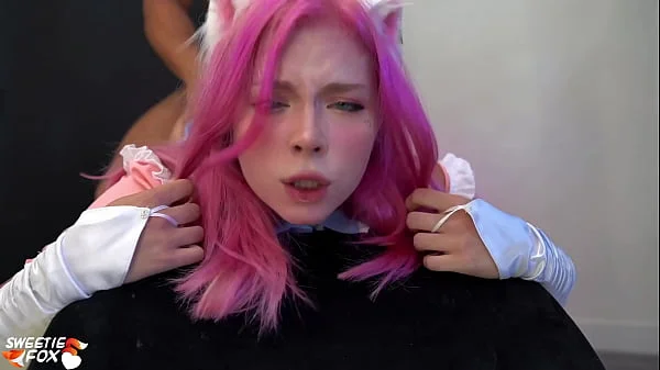 Pink Haired Girl Deep Sucking Dick and had Anal Sex until Cum Inside videos