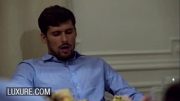 Mina Sauvage secret licking and BJ during dinner videos