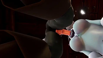 Elf Fucks Night Elf with a Blindfold in the Kitchen - Warcraft Porn Parody videos