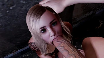 Hot Blonde in a BDSM Deep Throat Blowjob videos