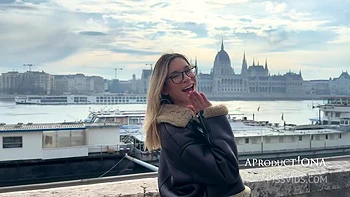 Wetting Her Jeans On The Streets Of Budapest videos