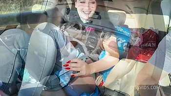 Countryside Drive Squirt Pee & Goldenshower In My Car Part1 videos