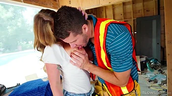 Sucks The Workers Big Fat Cock To Make Sure They Work With Lolly Dames videos