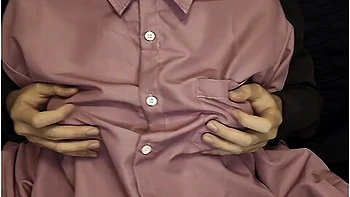 A Guy Crushes My Breasts And Nipples Through A Shirt // Tits Massage videos