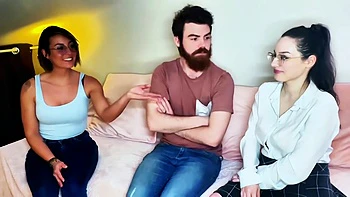 Two wolves at the service of the beautiful Camila, 21 years old! - Jacquie et Michel TV videos