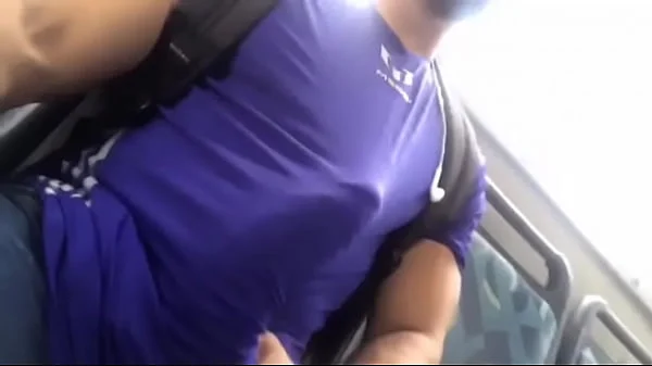Muscle guy with big dick on bus videos