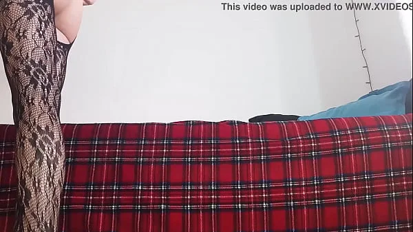 Try On - Slutty Crotchless Bootyless Black BodyStocking Lingerie videos