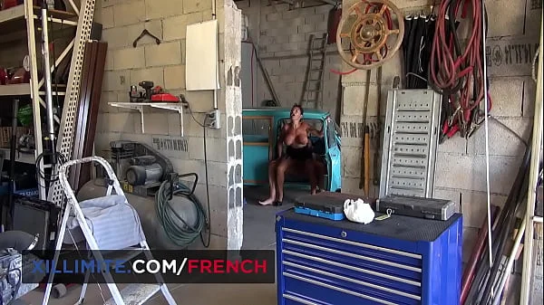 Intense sex in a garage with a busty cougar videos