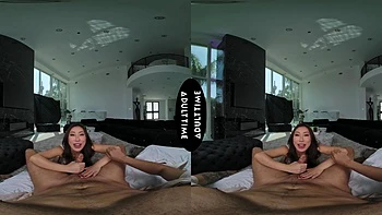 Nicole Doshi rides the big cock of Oliver Davis in a hot lingerie scene videos